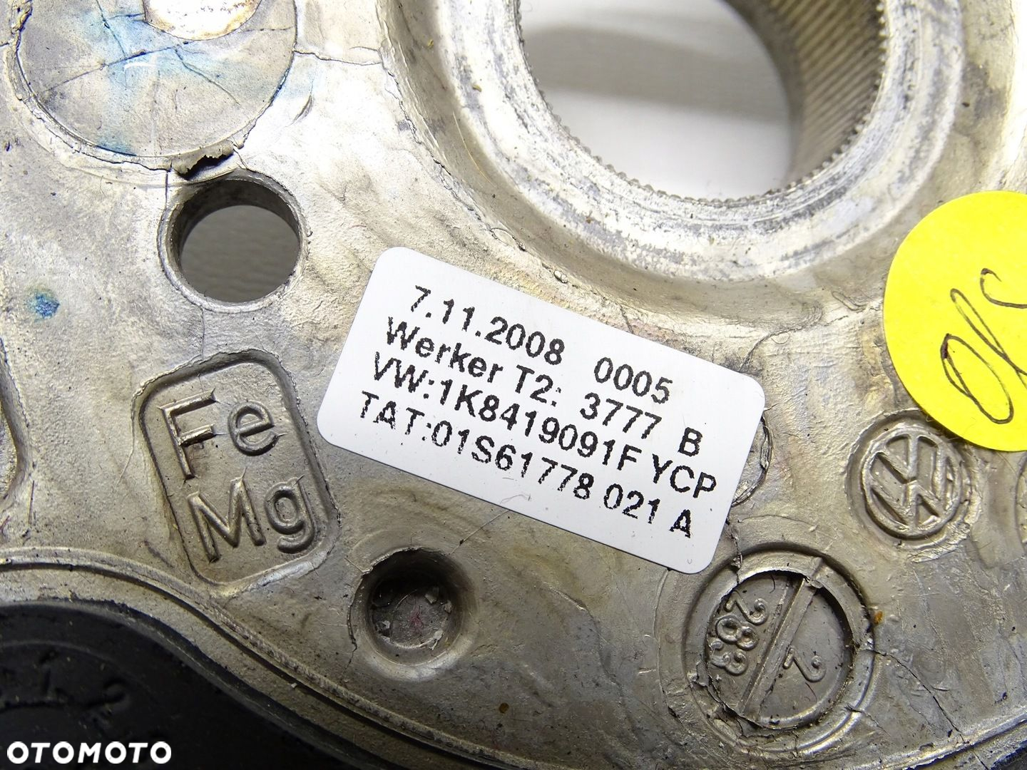 KIEROWNICA VW SCIROCCO III 1K8 SKÓRA PIKOWANA ŚCIĘTA ŁOPATKI DSG 1K8419091F - 11