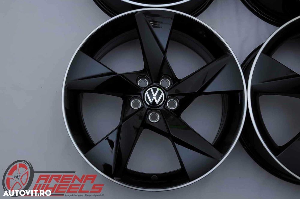 Jante Noi 17 inch Originale VW Taigo T-Cross R17 5x100 Negru - 5