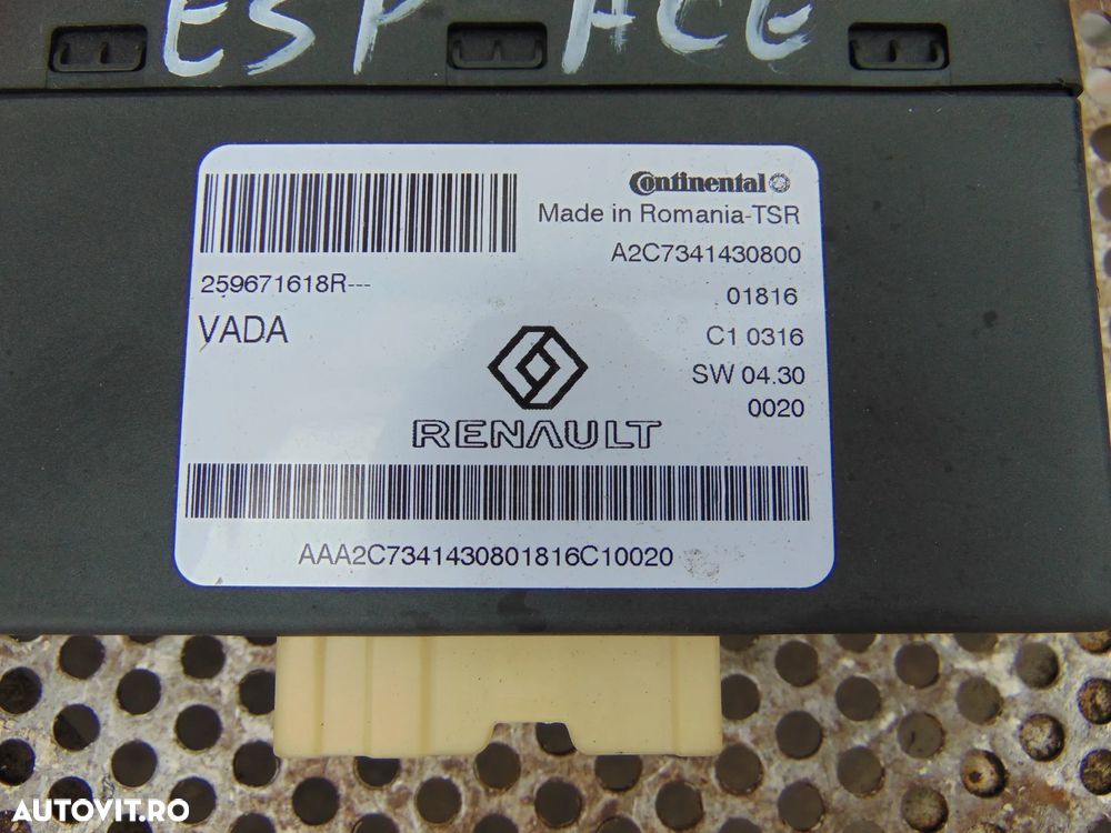 Modul senzori parcare Renault Espace 5 Megane 4 cod 259671618r Talisman kadjar - 2