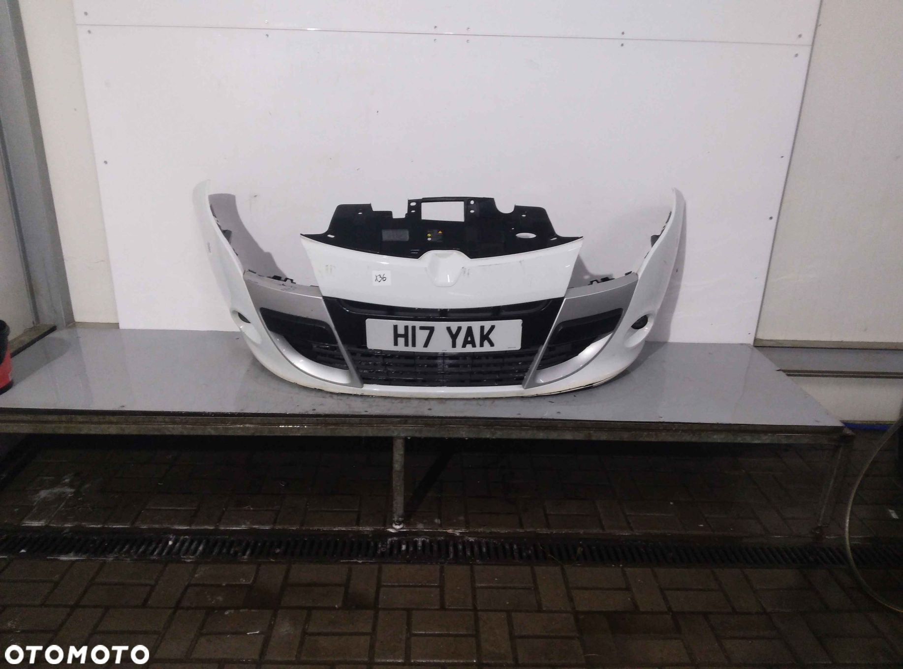+ ZDERZAK PRZÓD PRZEDNI RENAULT MEGANE 3 III COUPE OV369 BIAŁY 3D 3 DRZWI HB CABRIO HALOGENY - 1