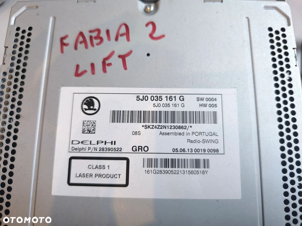 radio skoda fabia II 2 lift 5J0035161G - 3