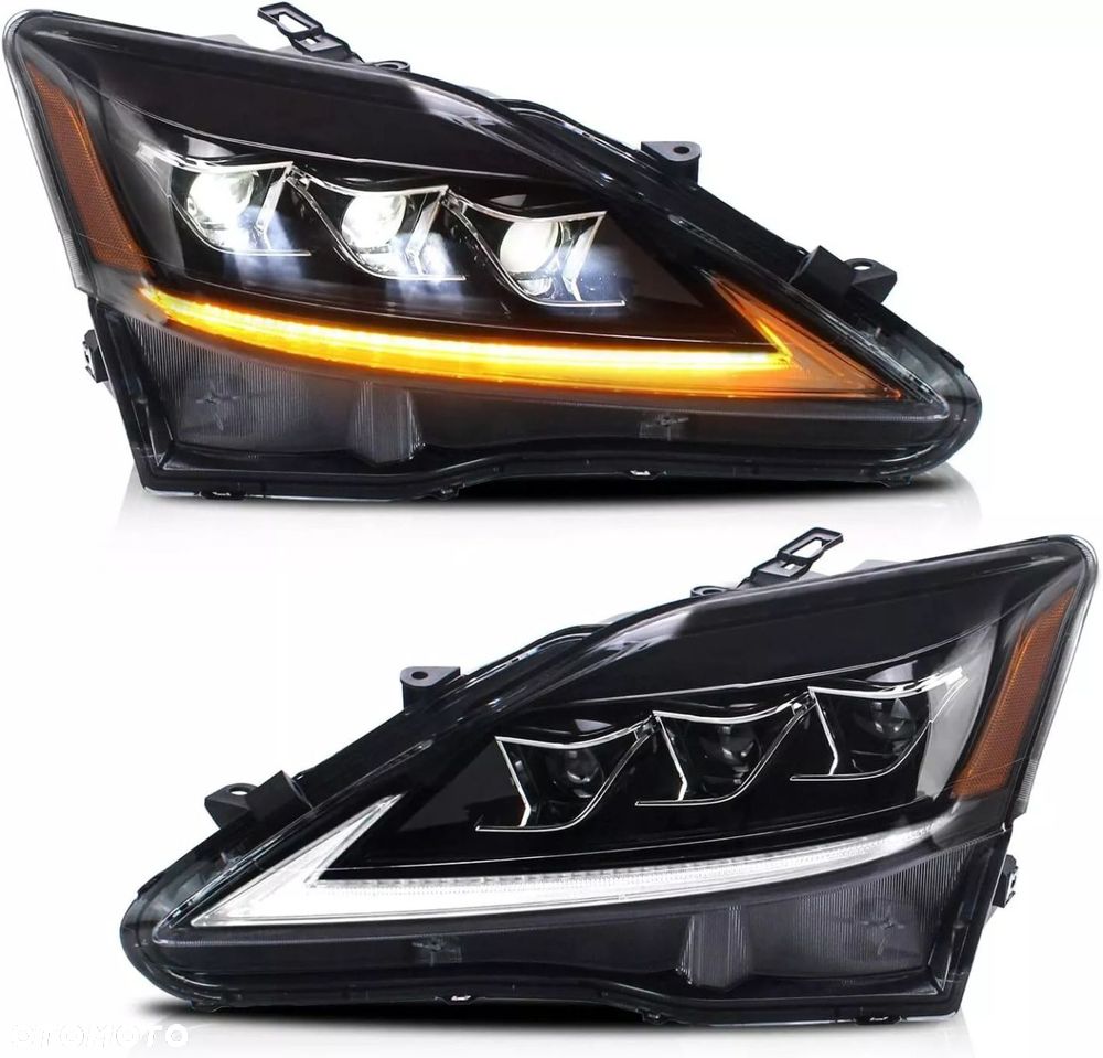 reflektory lampy kpl vland full led neon dts tuning lexus is ii 2 2006-2013 - 1