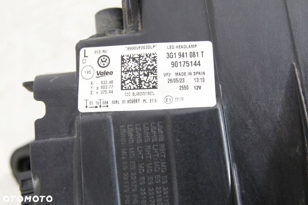 reflektor lampa full led europa oryginał vw passat b8 3g 0 lift 19- - 4