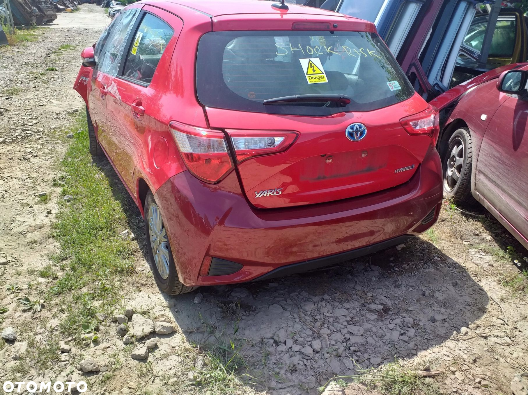 Toyota Yaris III 2012 rok kompletny przód zderzak maska pas przedni błotnik - 8