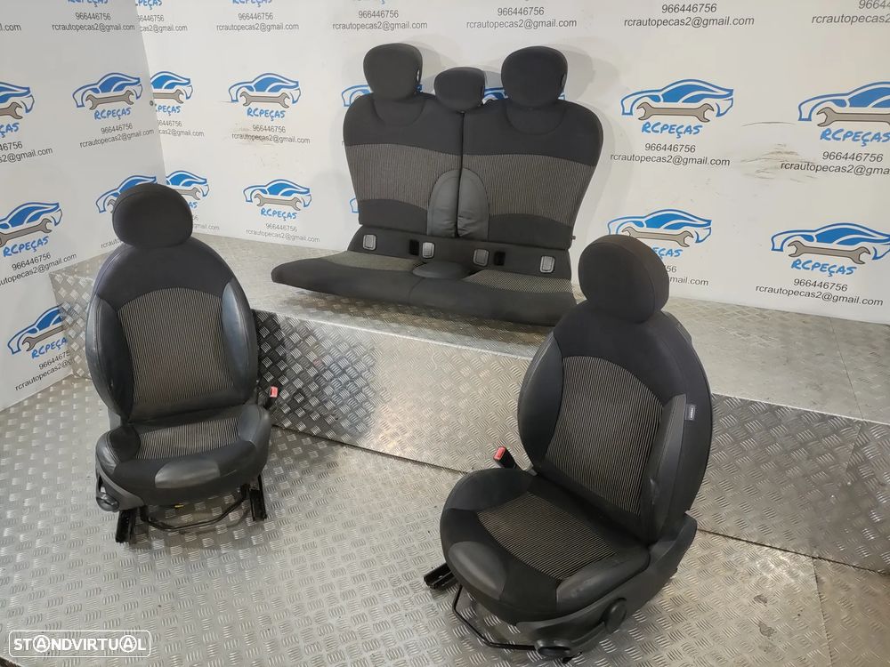 BANCO BANCOS ORIGINAIS MINI COOPER R55 CLUBMAN PELE TECIDO AIRBAG - 3