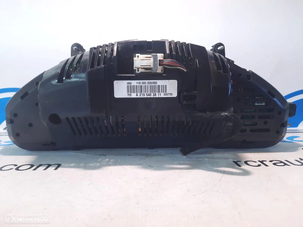 QUADRANTE MOSTRADORES MERCEDES BENZ CLASS CLS C219 W219 A2195403811 2195403811 PAINEL INSTRUMENTOS MPH KM - 7