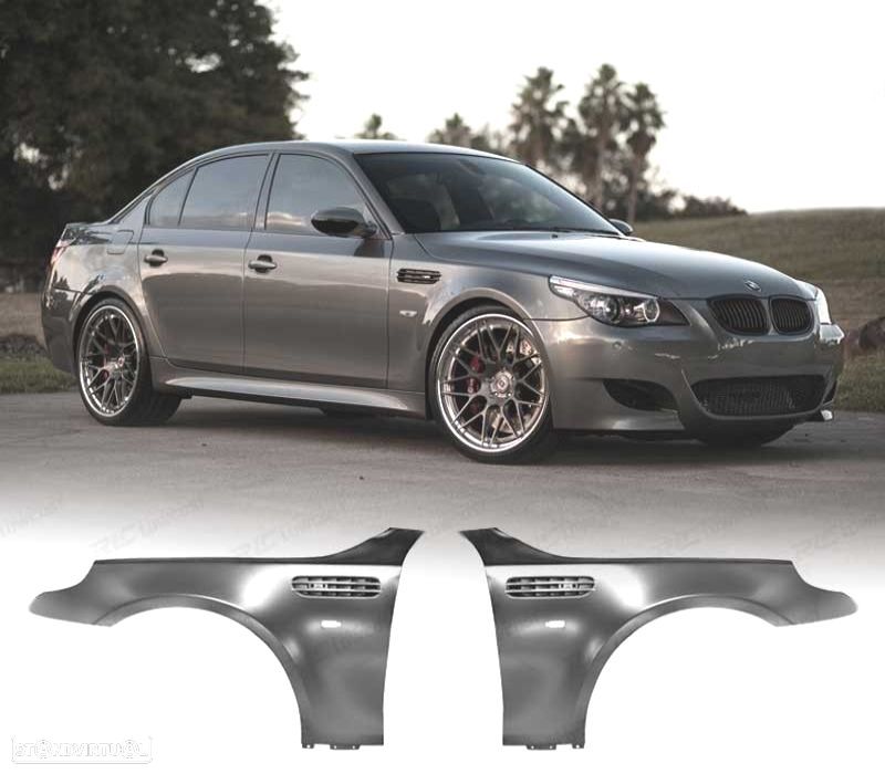 KIT DE 2 GUARDA-LAMAS BMW E60 E61 LOOK M5 - 1