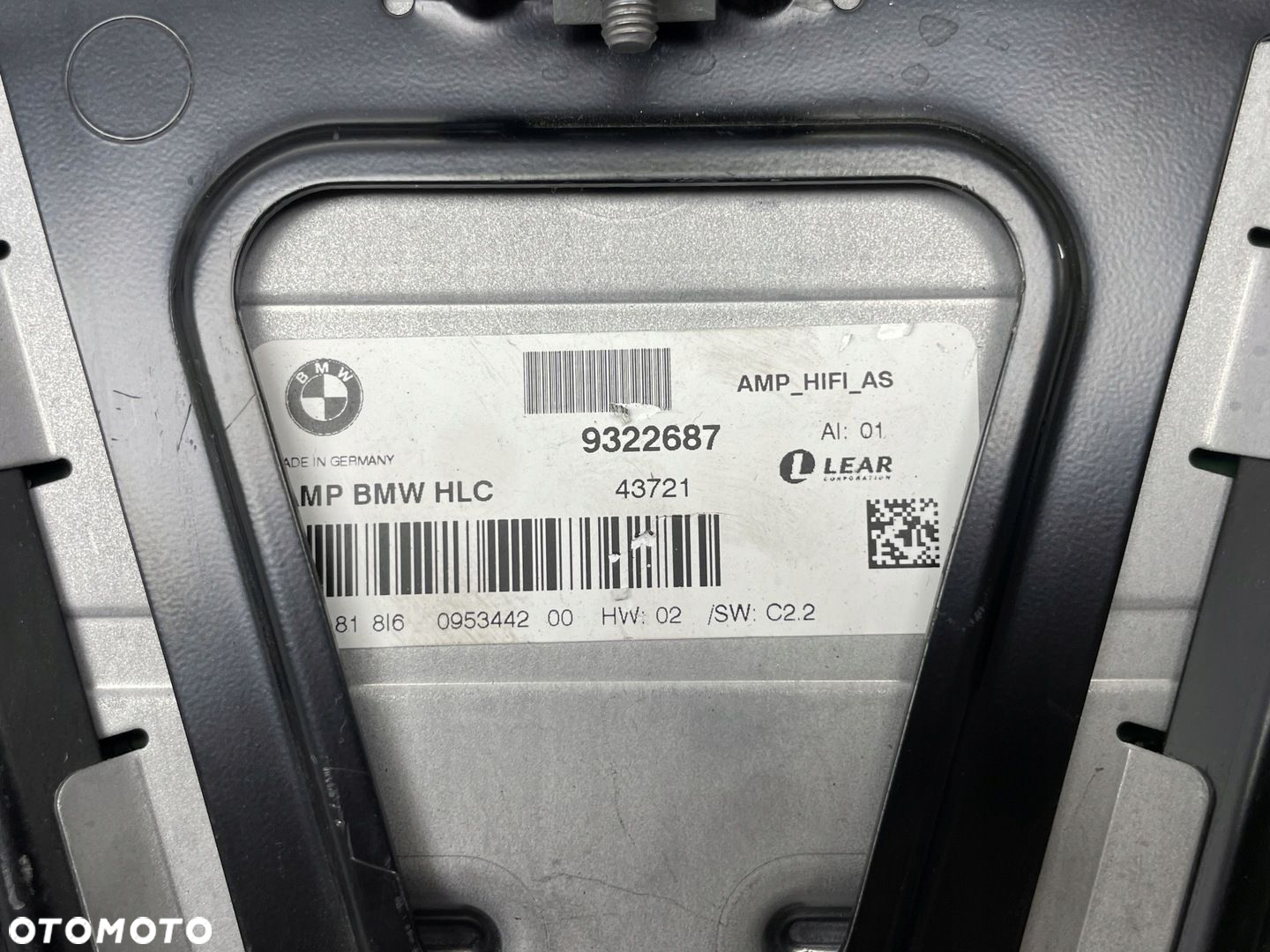 BMW F20 F21 MODUŁ WZMACNIACZ SYSTEMU HIFI 9322687 - 8