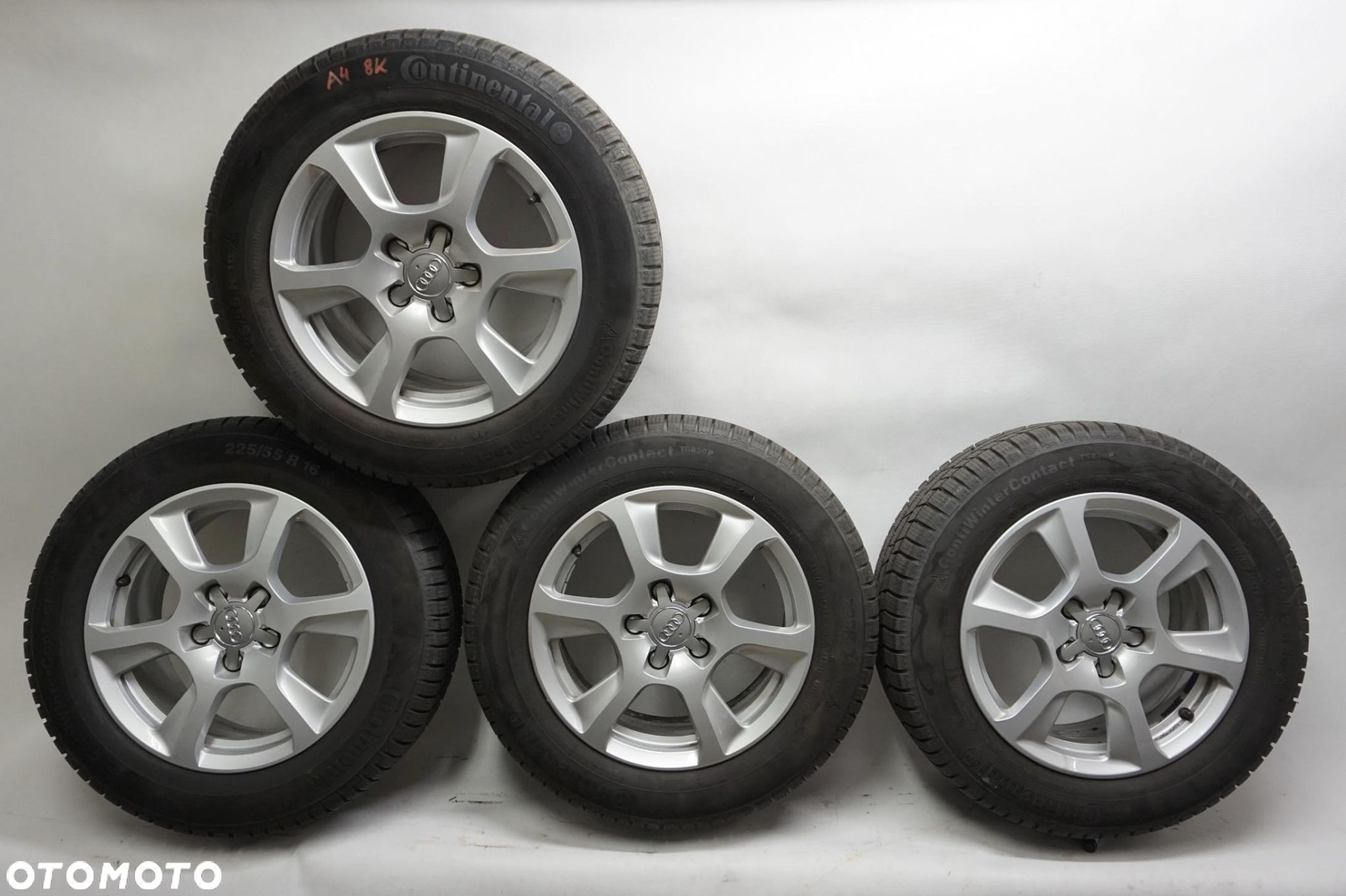 ALUFELGI KOŁA ZIMOWE Audi A4 8K 16" 5x112 OPONY CONTINENTAL ROCZNIK 2020 - 1