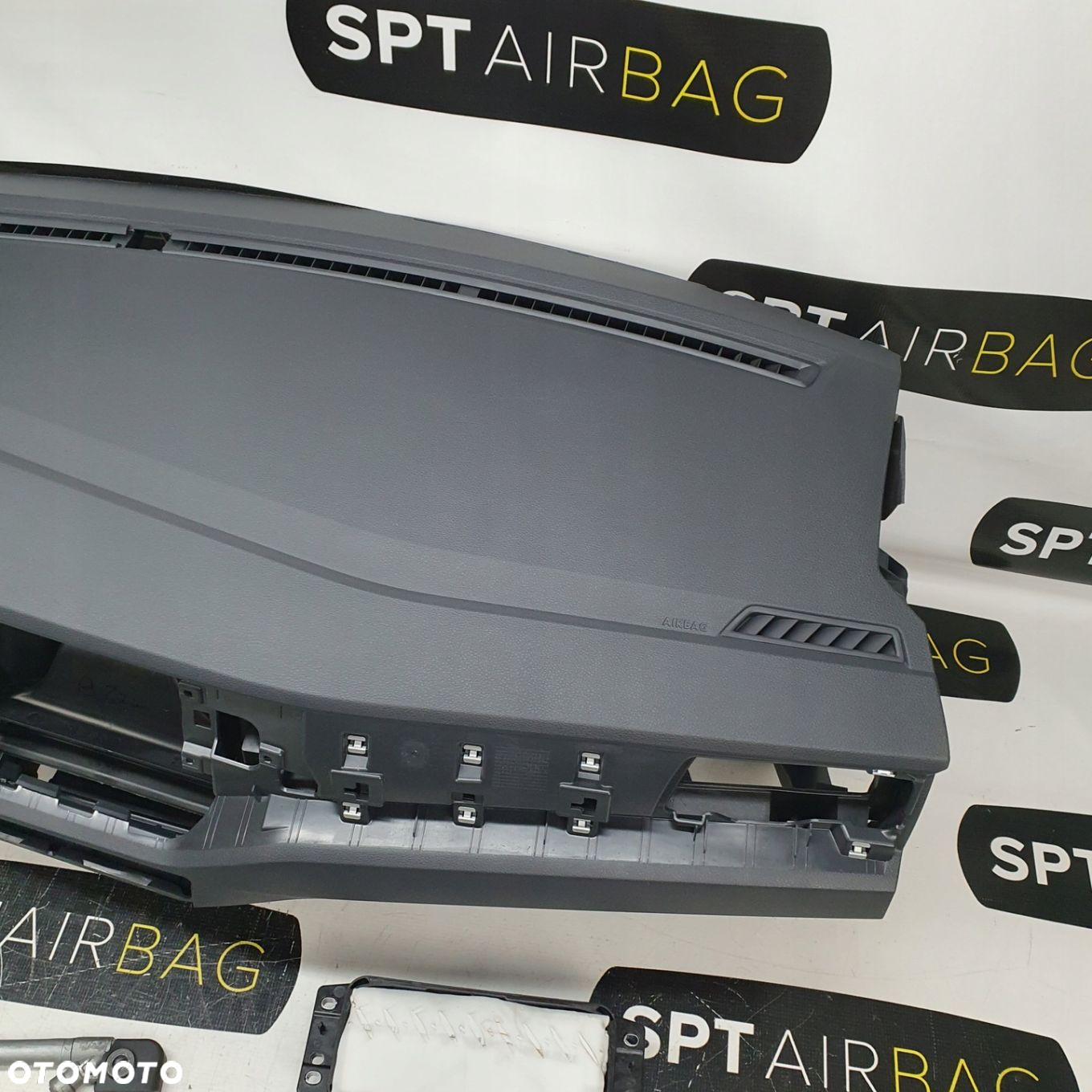 VW POLO 2G LIFT DESKA ROZDZIELCZA KONSOLA KOKPIT PULPIT PODUSZKI AIRBAG AIR BAG PASY KIT SET - 4