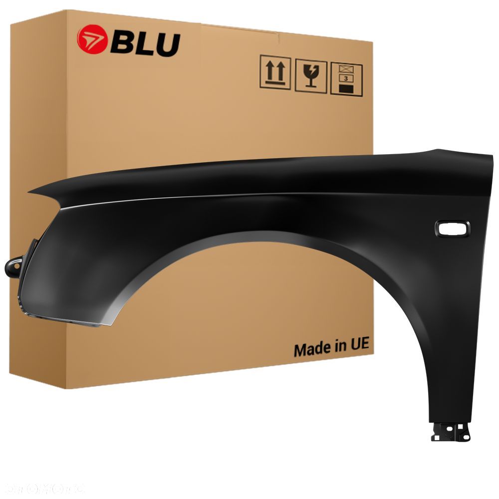 BLU Błotnik AUDI A4 B7 lewy przód 2004-2008 przód ocynk surowy do lakierowania - 1