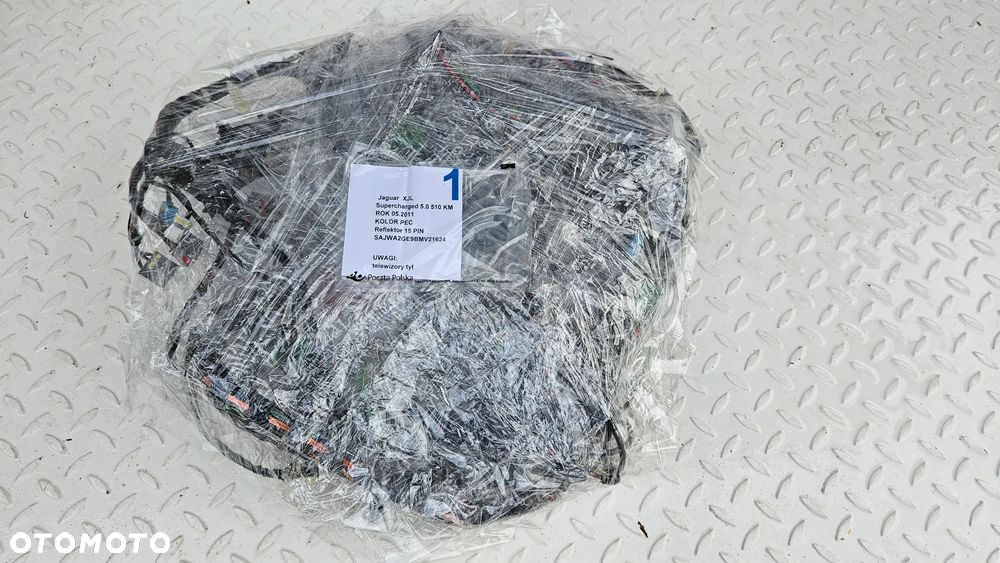 Jaguar XJ 351 Instalacja lewa komory bagażnika Wiązka tył lewy Przewody wzmacniacza Telewizorów  AW93-18C951-FG - 16