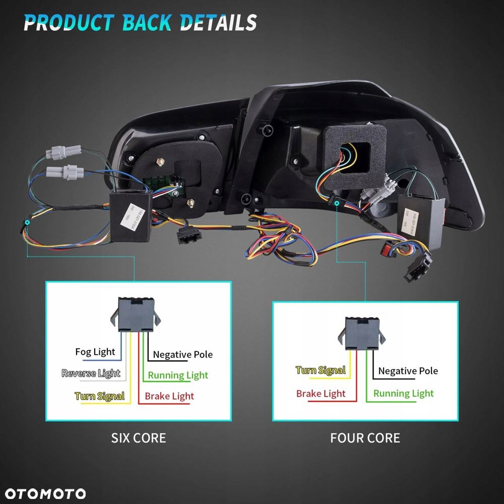Lampy tylne kpl Vland Full Led Oled GTS Tuning Black VW Golf VI 6 5k0 2008- - 14