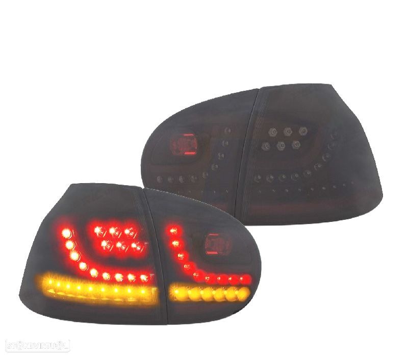 CONJUNTO DE FAROLINS LED VOLKSWAGEN VW GOLF 5 03-08 NEW LOOK INDICADORES DINAMICOS - 1
