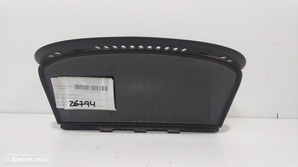 TELA/ECRÃ MULTIFUNÇÕES BMW SERIE 6 CABRIO E64 - 1
