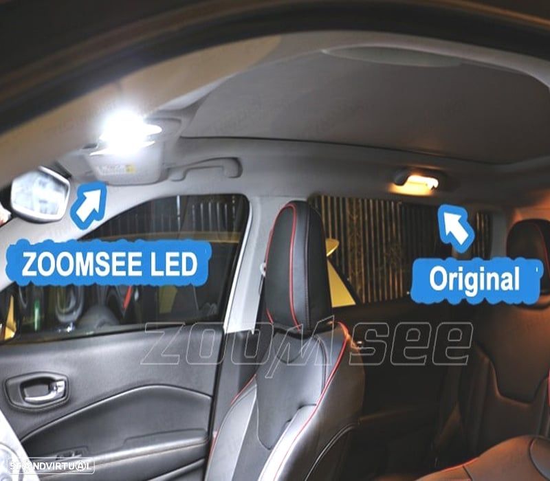 KIT COMPLETO DE 13 LAMPADAS LED INTERIOR PARA RENAULT SCENIC 1 I MK1 96-03 - 1
