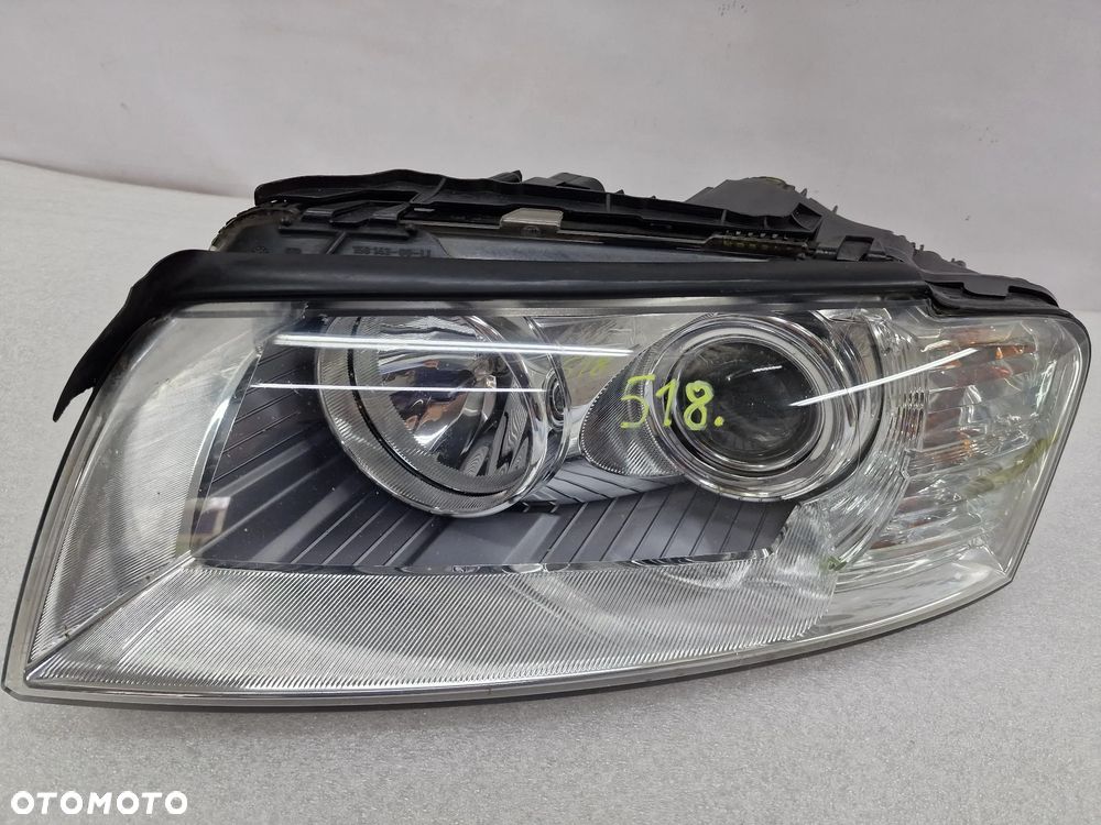 AUDI A8 D3 / D3 LIFT 02-08 LEWA ZWYKŁA LAMPA PRZEDNIA PRZÓD SOCZEWKA , NR AUKCJI LA518 - 1