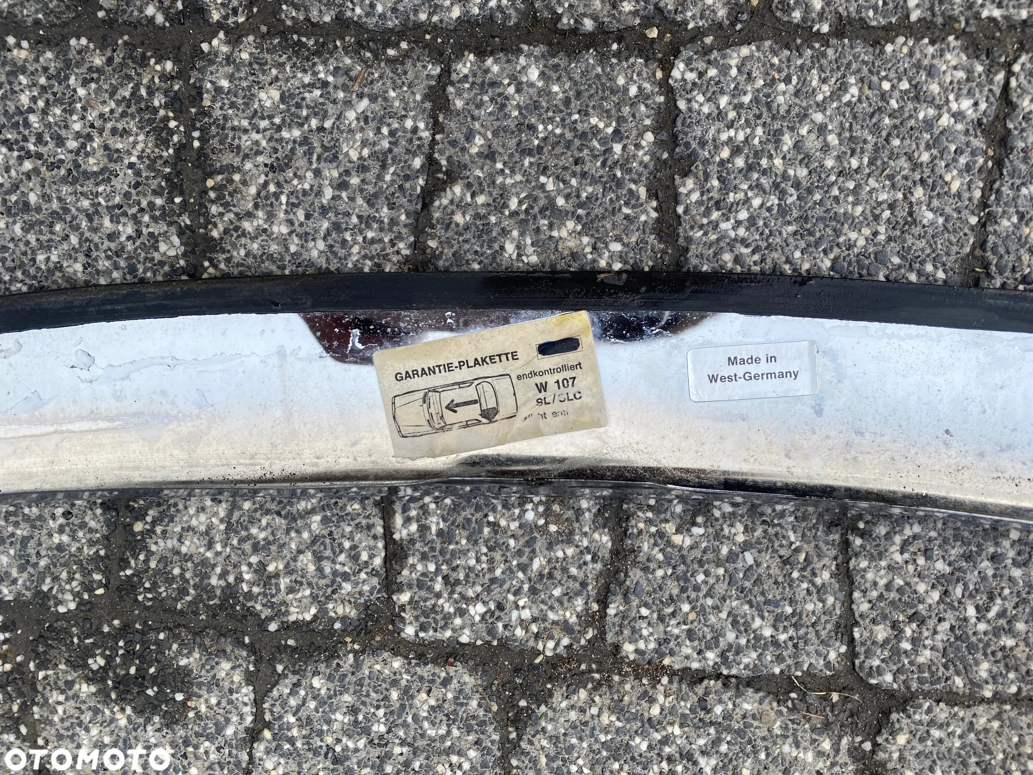 NADKOLE CHROM LEWE PRAWE TYŁ PRZÓD CHROM MERCEDES W107 R107 C107 SLC - 10