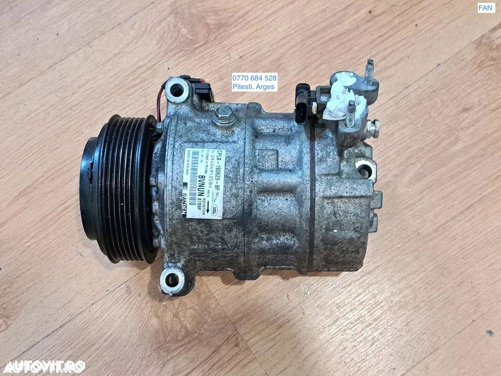 Compresor clima ac aer conditionat climatizare Sanden 6pk original Jaguaar XE XF XJ E-Pace F-Place F-Type XF Sportbrake Land Rover Defender Discovery 4 Discovery Sport Discovery 5 Range Rover Evoque Range Rover 4 Range Rover Sport Range Rover Velar 2.0l 3.0l 5.0l 4.4l - 1