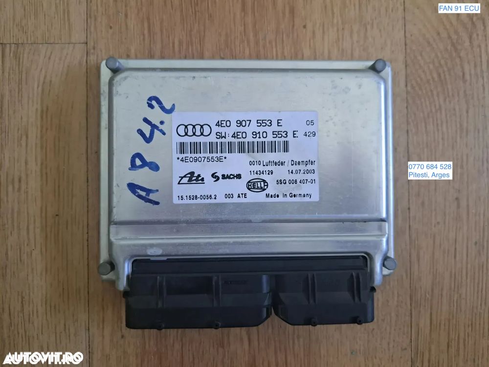 Unitate ECU Calculator Modul Suspensie Pneumatica original Audi A8 D3 2002-2009 4E - 1