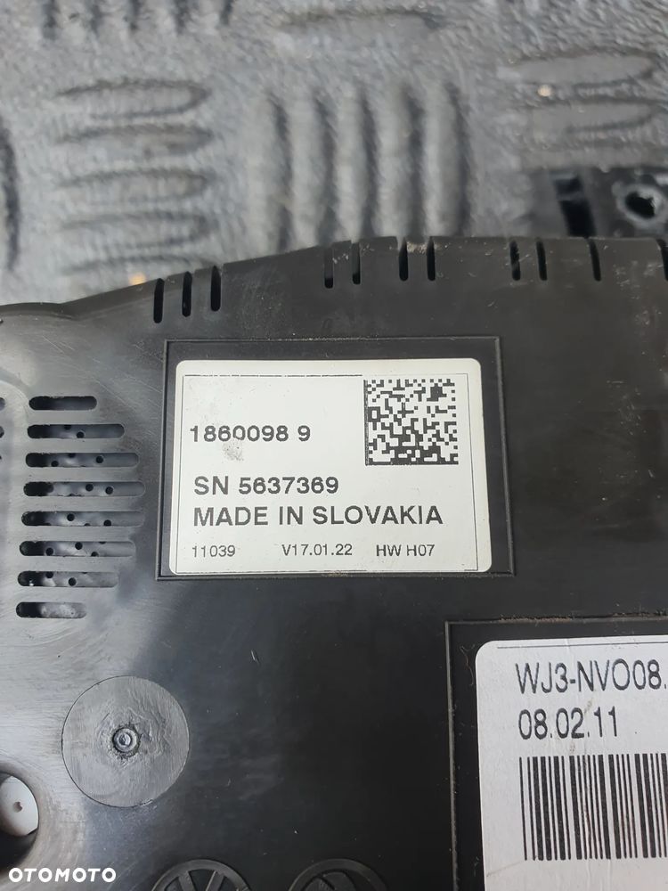 SKODA FABIA II 1.6TDI 10-14 LIFT ZEGARY LICZNIK 5J0920800J EUROPA - 3