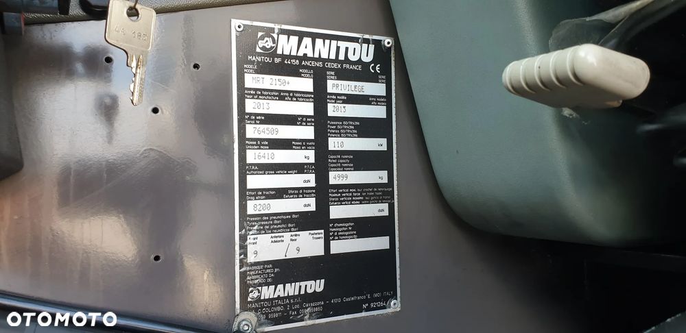 Manitou MRT 2150+/ kosz hydr /widły hydr/pilot /najbogatsza wersja wyposażenia - 15