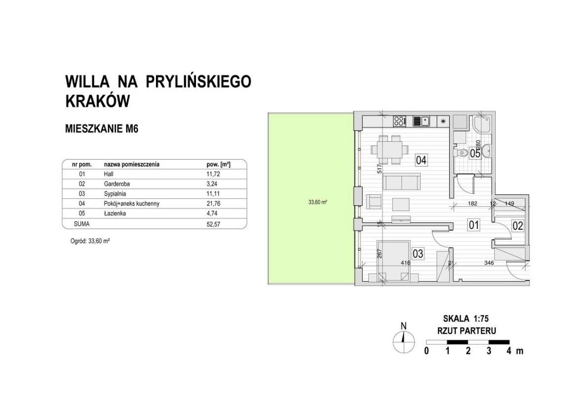 2-pokojowe mieszkanie z ogródkiem na Pychowicach obok Zakrzówka
