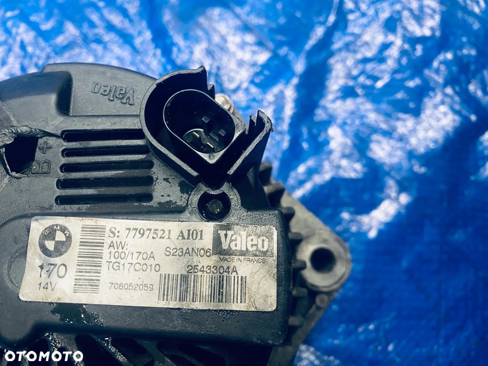 ALTERNATOR BMW E60 E61 E65 E66 E83 E90 3.0D M57 M57N2 306D3 ; 14V 170A 7797521 ORYGINAŁ - 8