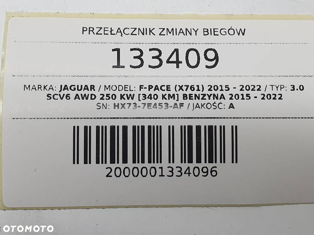 PRZEŁĄCZNIK ZMIANY BIEGÓW JAGUAR F-PACE X761 HX73-7E453-AF EUROPA - 7