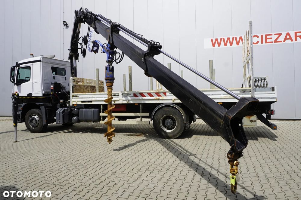 Mercedes-Benz Arocs 1833 4×2 / 50 tys. km! / HDS HIAB X-HIPRO 192 ES-3 / Pilot / Wiertło / 3 szt._260270 - 19