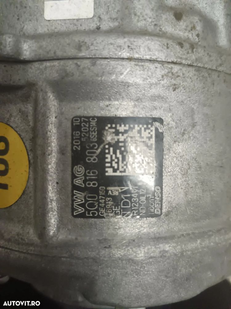 COMPRESOR AC VW GOLF 7, PASSAT B8, TIGUAN, AUDI A3, Q3, SKODA SUPERB 5q0816803 - 3