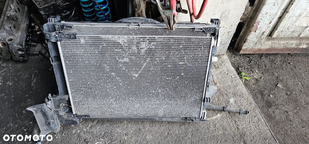 Chłodnica wody klimatyzacji komplet wentylator komplet chłodnic Mercedes S Klasa W222 A0999061901 - 1