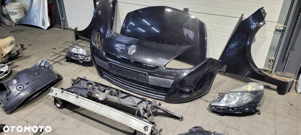 Renault Clio III lift 09-12 5d 1.2 TCE Maska zderzak blotniki lampy pas zestaw NV676 - 10