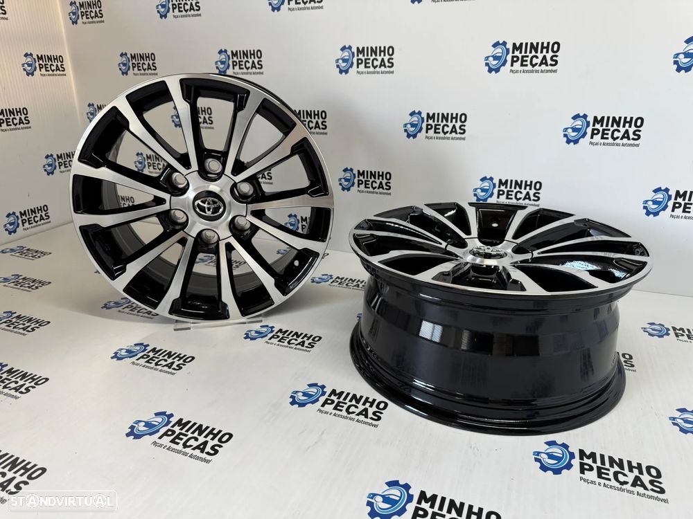 Jantes Look Toyota Hilux em 17 (6x139.7) Preto e Polido - 5