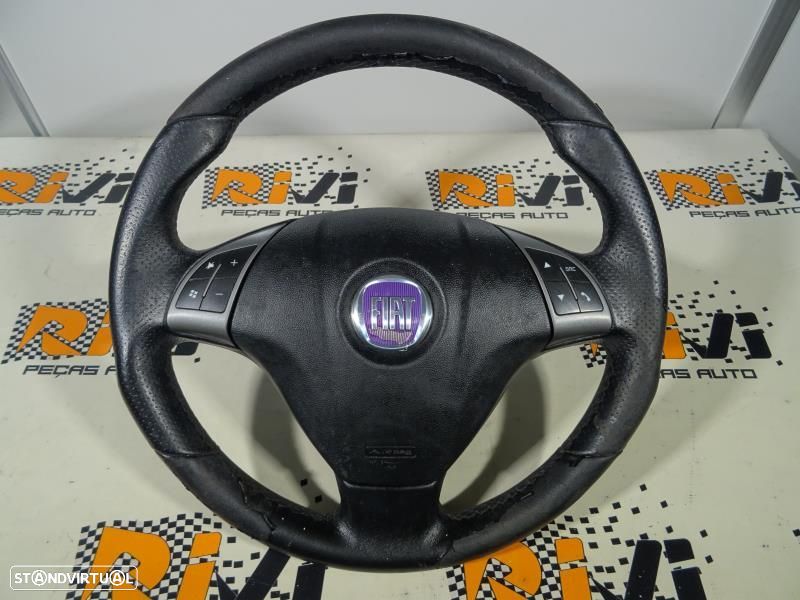 Volante Fiat Bravo Ii (198_)  Volante Com Airbag Fiat Em Pele Com Coma - 1