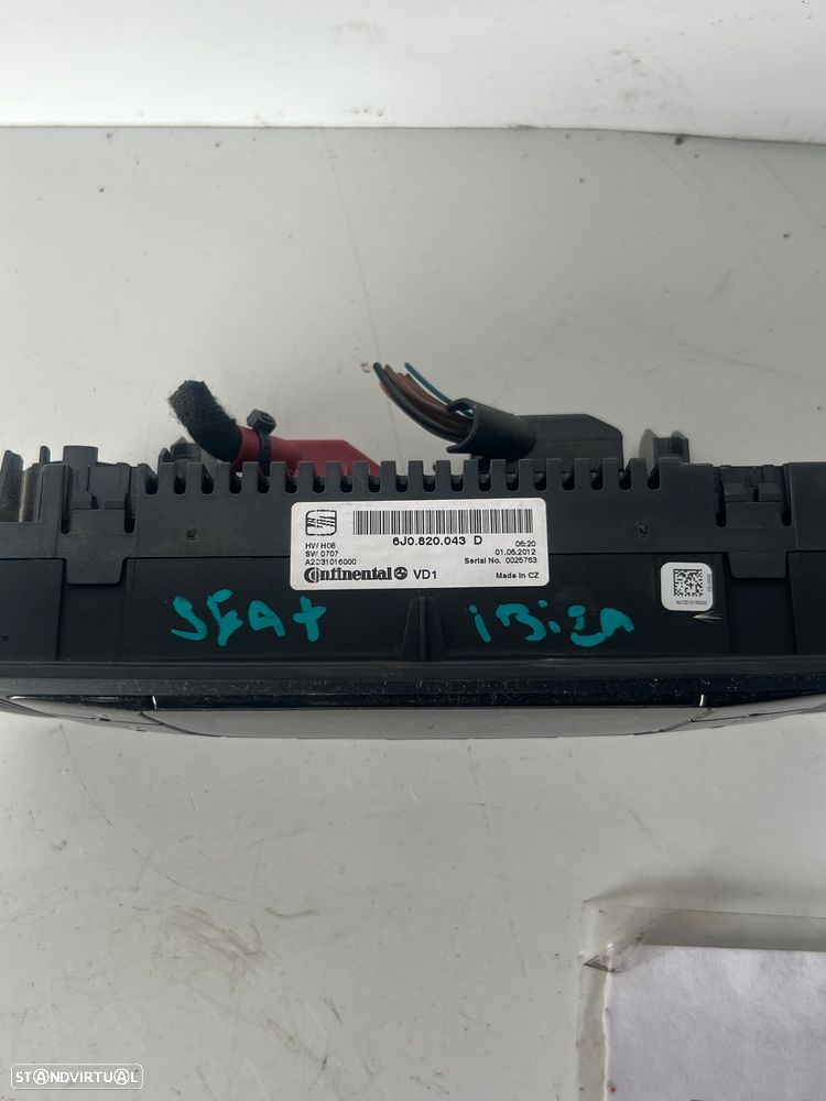 Climatronic / comando Ac Seat Ibiza FR Ref: 6J0820043D - 3