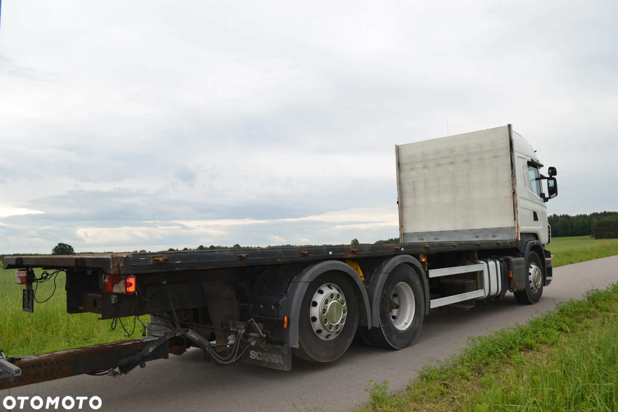 Scania R 420 TRZECIA OŚ SKRĘTNA ZESTAW PLATFORMA 2x7.75 m KLIMATYZACJA - 6