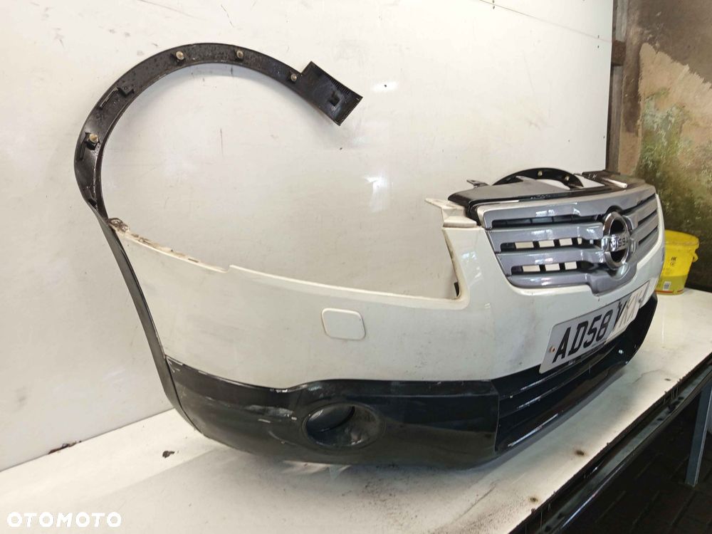 ^ ZDERZAK PRZÓD PRZEDNI NISSAN QASHQAI J10 326G BIAŁY LISTWY BŁOTNIKÓW SPRYSKIWACZE LAMP XENON HALOGENY - 3