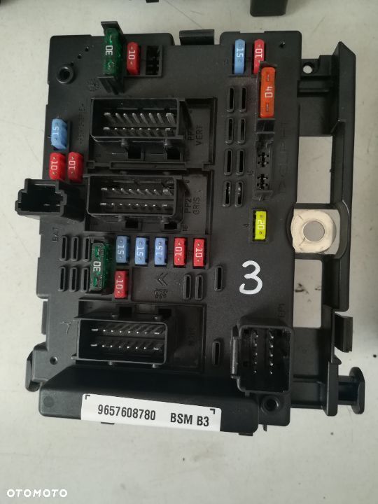 MODUŁ BSM B3 B-3 SKRZYNKA BEZPIECZNIKÓW PEUGEOT CITROEN 9650664080 SIEMENS, DELPHI - 4