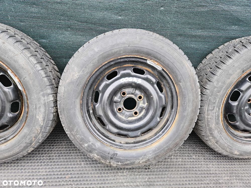Kola Felgi R14 4x100 6J ET45 Stalowe Opony Zimowe 185/65 VW Skoda Seat - 4