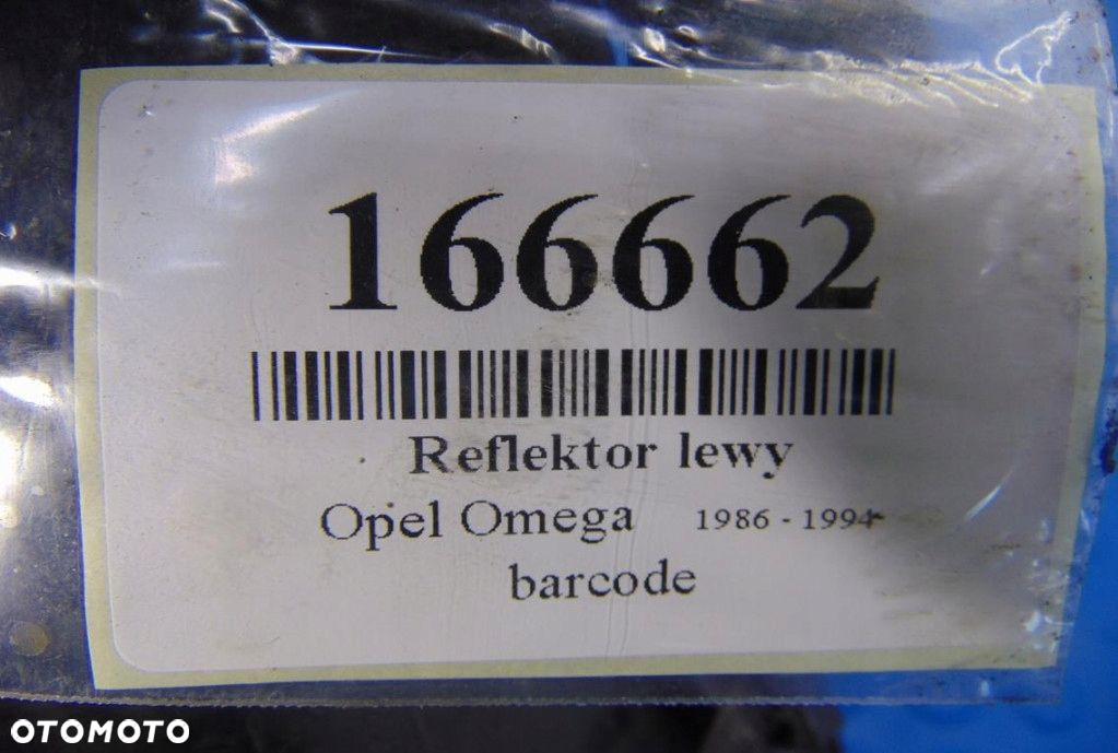 OPEL OMEGA 3.0 REFLEKTOR LEWY - 10