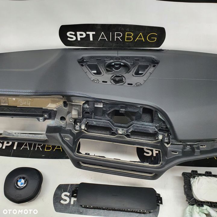 BMW G30 G31 DESKA ROZDZIELCZA KONSOLA KOKPIT PULPIT PODUSZKI AIRBAG AIR BAG PASY KURTYNY KIT SET - 3