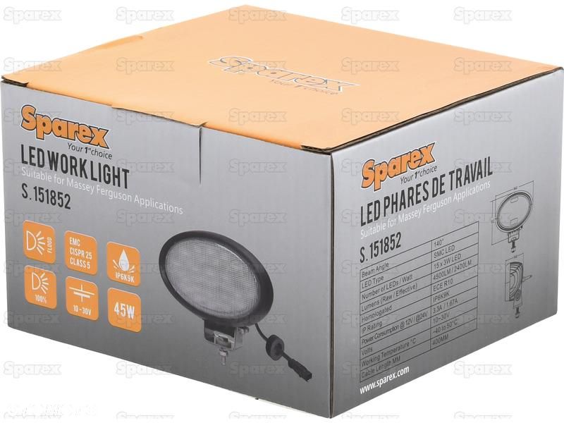 Sparex LED Lampa robocza Class 5, 4500 Lumenów, 10-30V S.151852 - 6