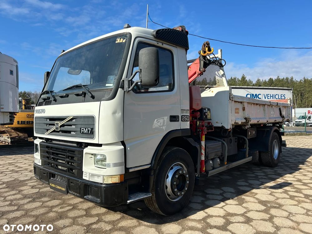 Volvo FM 250 WYWROTKA 3-STRONNA + HDS FASSI Z ROTATOREM F110A.21 / HYDRO-BURTA / WYWROT NA 3 STRONY / HAK ZACZEP / WAŻNY UDT !! - 7