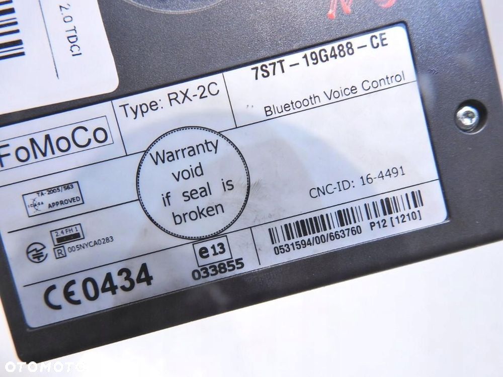 MODUŁ STEROWNIK BLUETOOTH FORD MONDEO MK4 IV 7S7T-19G488-CE - 5