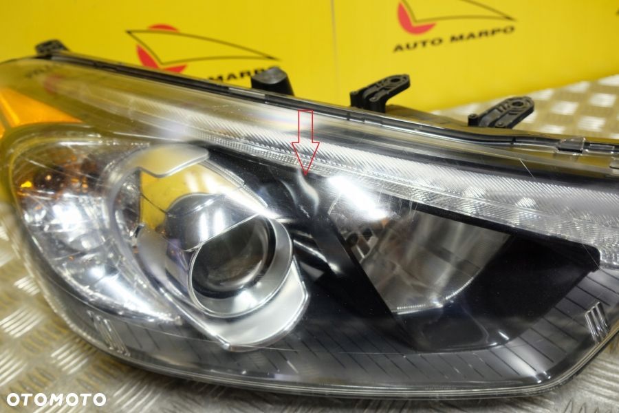 KIA CERATO FORTE 2014- REFLEKTOR LAMPA ZWYKŁA SOCZEWKOWA Z LED PRAWA USA - 5