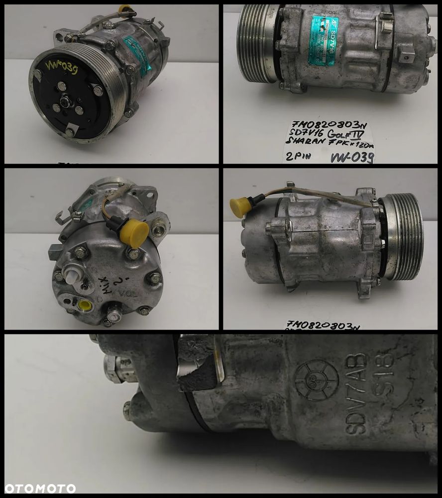 VW NR01-NR50 KOMPRESOR KLIMATYZACJI AUDI SEAT SKODA SPRĘŻARKA  AUKCJA (1) - 11