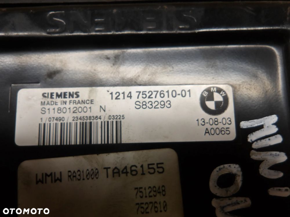 MINI COOPER R50 R53 01-06r 1.6B KOMPUTER STEROWNIK SILNIKA 7512948 - 5