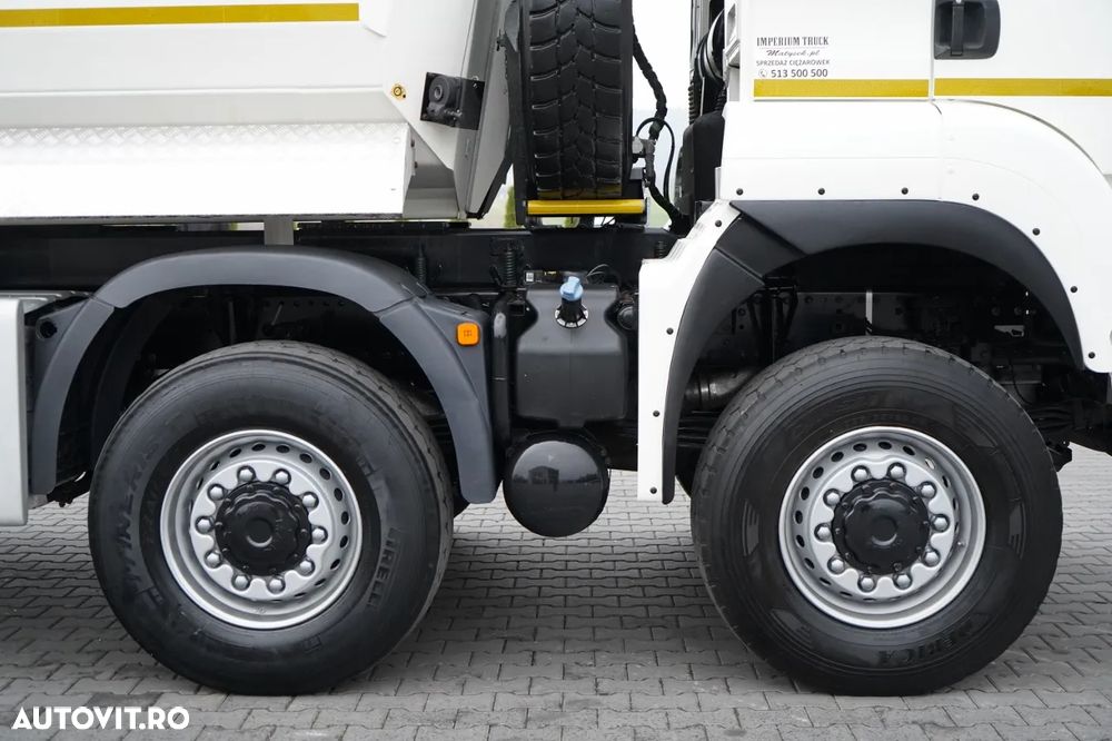 MAN TGS 41.460 / 8X8 / ​​​​BASCULĂ SPATE / KH KIPPER / MANUALĂ / NAVI / EURO 6 - 23