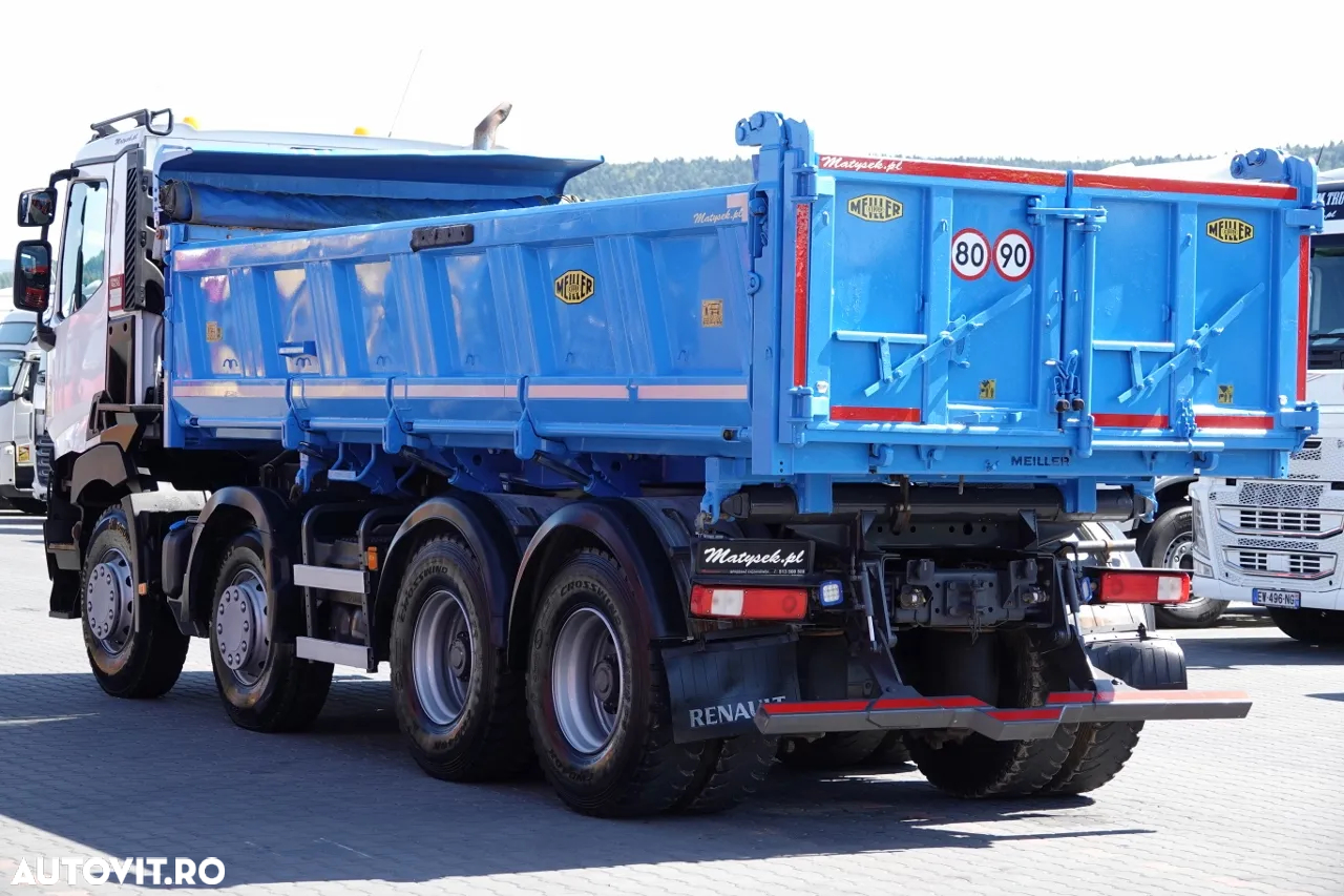 Renault C 460 / 8x4 / BASCULANTE + HIDROBOARD / BORDMATIC / MEILLER KIPPER / EURO 6 - 10